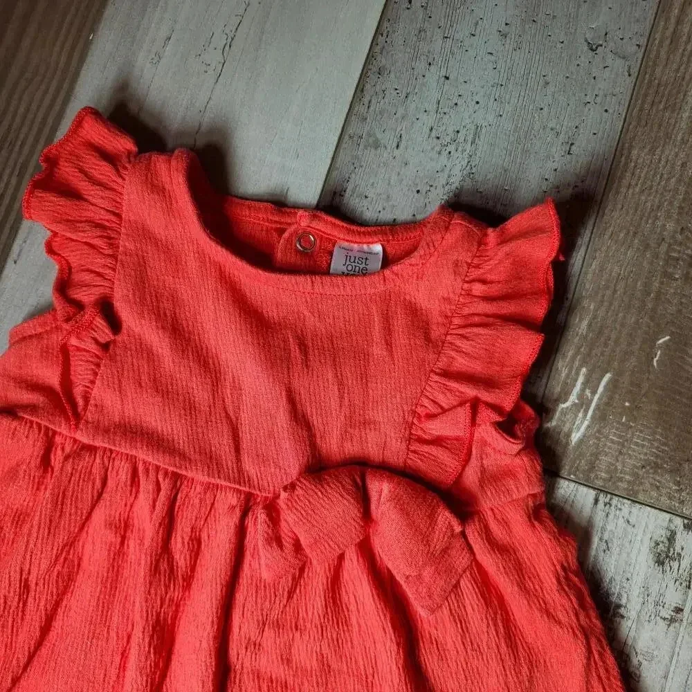 2pc Red Just One You made by Carter's Size 6m Gauze Baby Girl Outfit